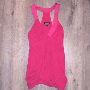 Bebe Hot Pink Top w Bubble Bottom